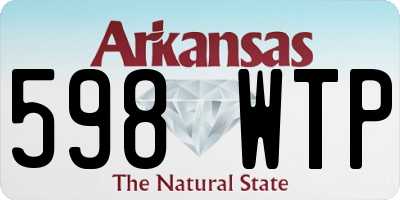 AR license plate 598WTP