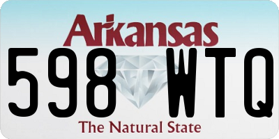 AR license plate 598WTQ