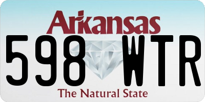 AR license plate 598WTR