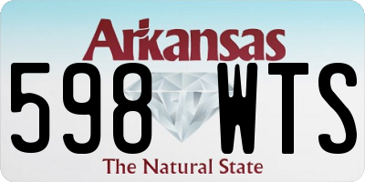 AR license plate 598WTS