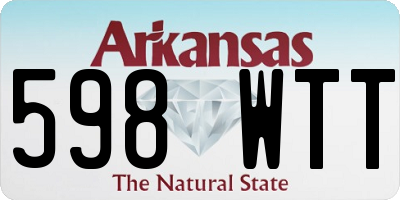 AR license plate 598WTT