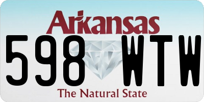 AR license plate 598WTW