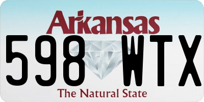 AR license plate 598WTX