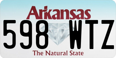 AR license plate 598WTZ