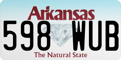 AR license plate 598WUB