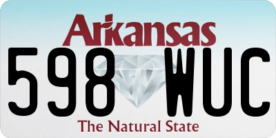AR license plate 598WUC
