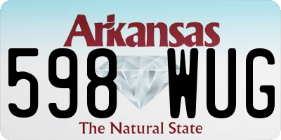 AR license plate 598WUG