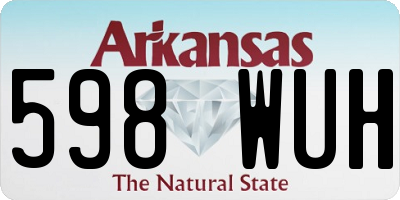 AR license plate 598WUH