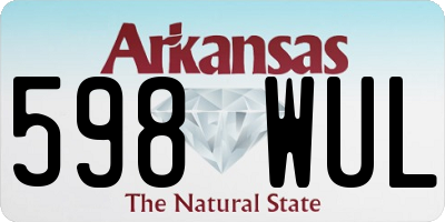 AR license plate 598WUL