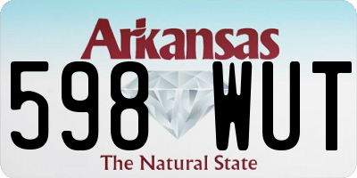 AR license plate 598WUT