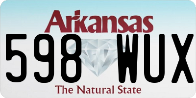 AR license plate 598WUX