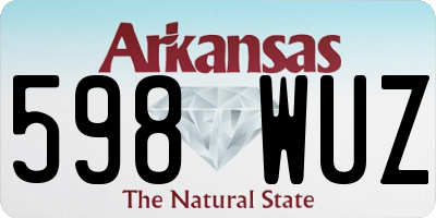 AR license plate 598WUZ