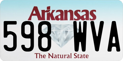 AR license plate 598WVA