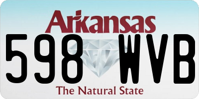 AR license plate 598WVB