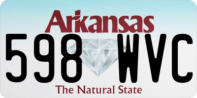 AR license plate 598WVC