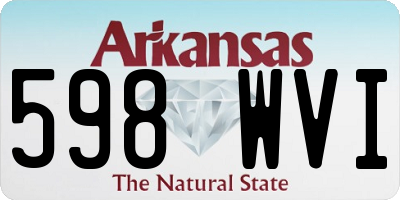 AR license plate 598WVI