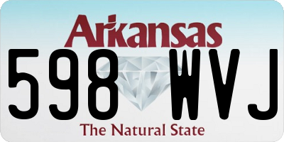 AR license plate 598WVJ
