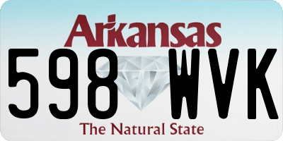 AR license plate 598WVK