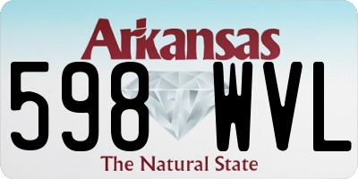 AR license plate 598WVL