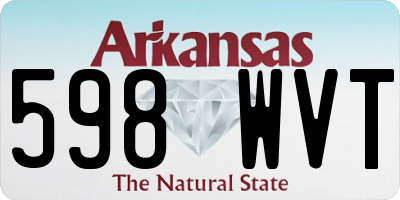 AR license plate 598WVT