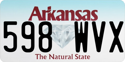 AR license plate 598WVX