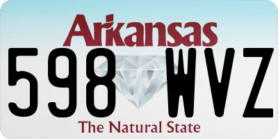 AR license plate 598WVZ