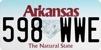 AR license plate 598WWE