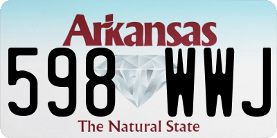 AR license plate 598WWJ