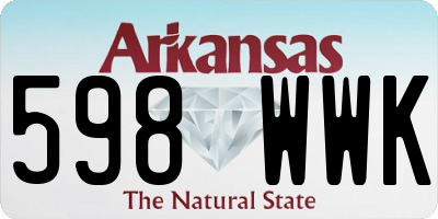 AR license plate 598WWK