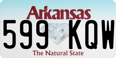 AR license plate 599KQW