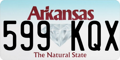 AR license plate 599KQX