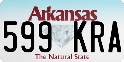 AR license plate 599KRA