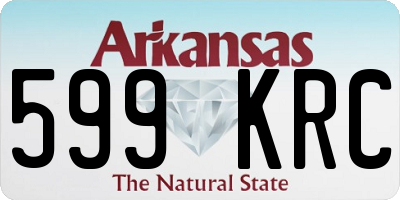 AR license plate 599KRC