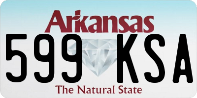 AR license plate 599KSA