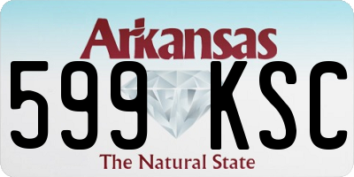 AR license plate 599KSC