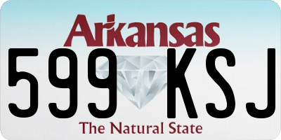 AR license plate 599KSJ
