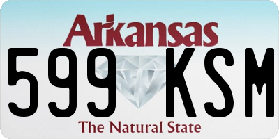 AR license plate 599KSM