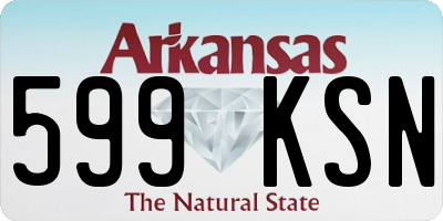 AR license plate 599KSN
