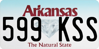 AR license plate 599KSS