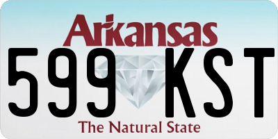 AR license plate 599KST