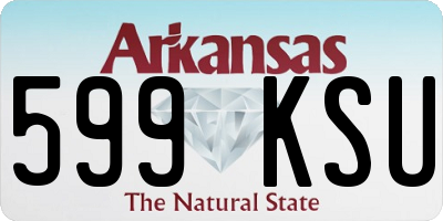 AR license plate 599KSU