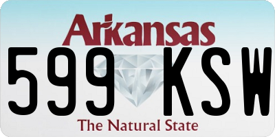 AR license plate 599KSW