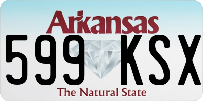AR license plate 599KSX