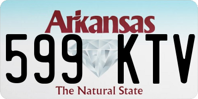 AR license plate 599KTV