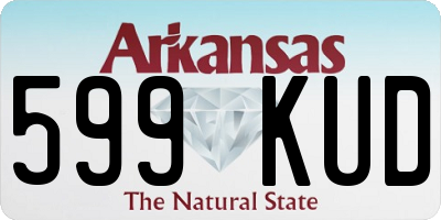 AR license plate 599KUD