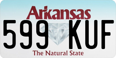 AR license plate 599KUF