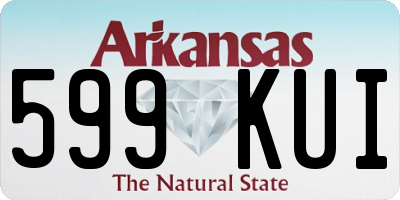AR license plate 599KUI