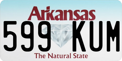 AR license plate 599KUM