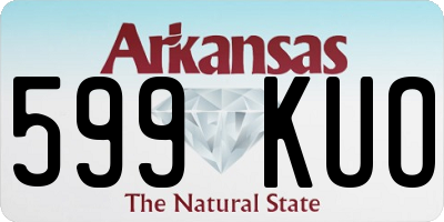 AR license plate 599KUO