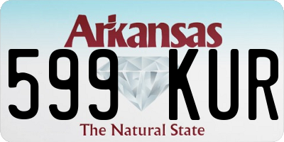 AR license plate 599KUR